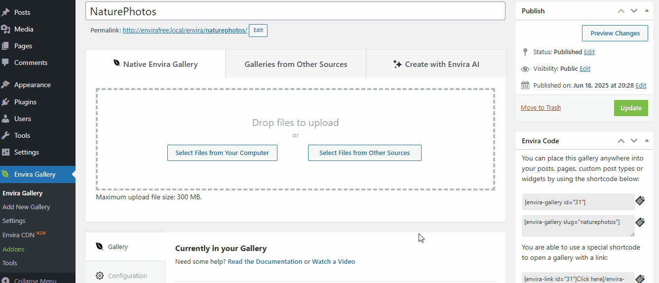 Upload your animated GIF images to the gallery