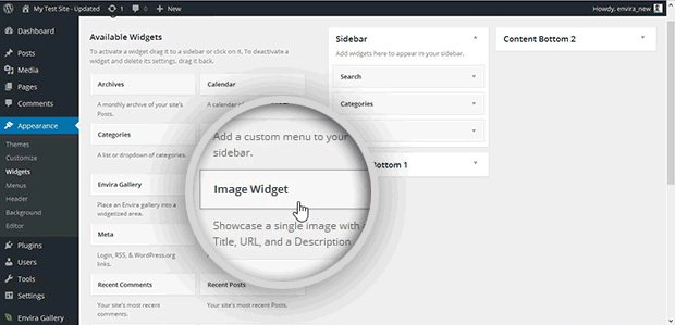 Add Image Widget In WordPress