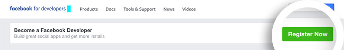 Register your Facebook account as a Facebook Developer You'll need to register as a developer before you can set up an App ID