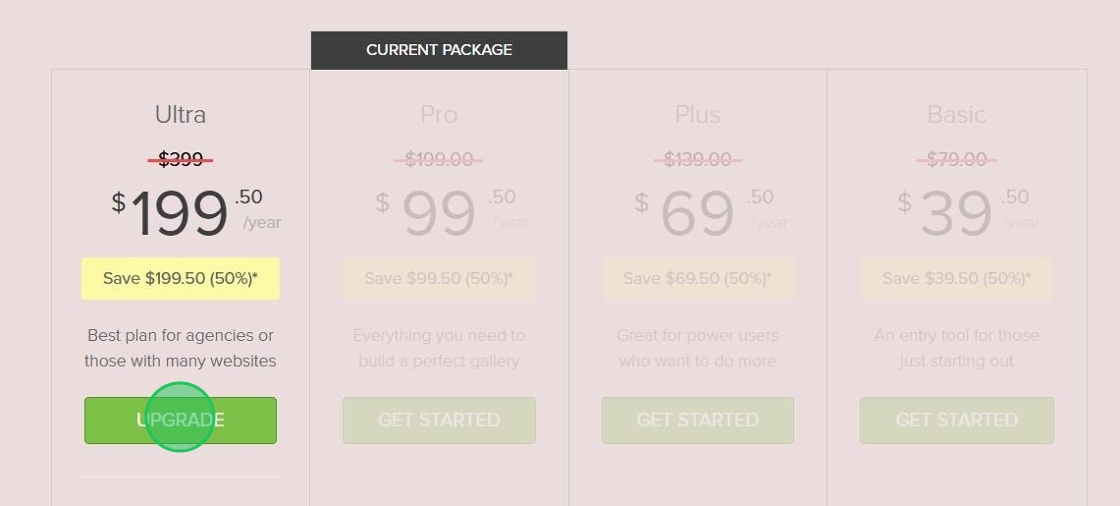 Choose Upgrade License Plan and Click Upgrade