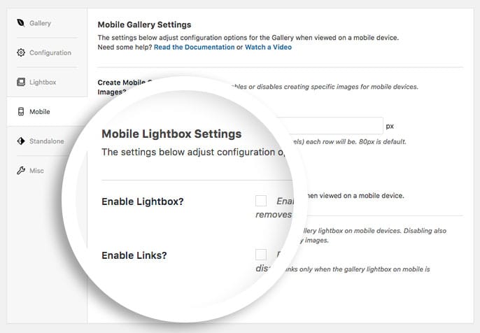 On the Lightbox Tab, uncheck the option to Enable Lightbox?